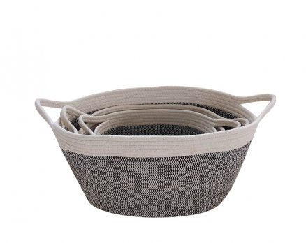 Cotton rope storage basket