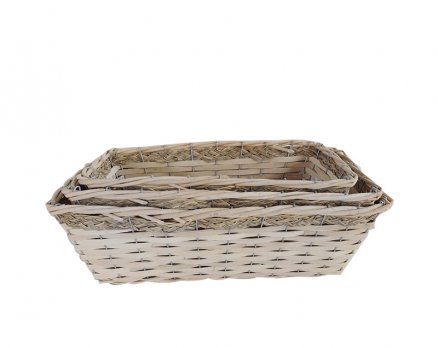 Willow woven flower basket pot