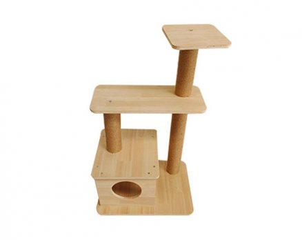 Solid wood cat climbing frame